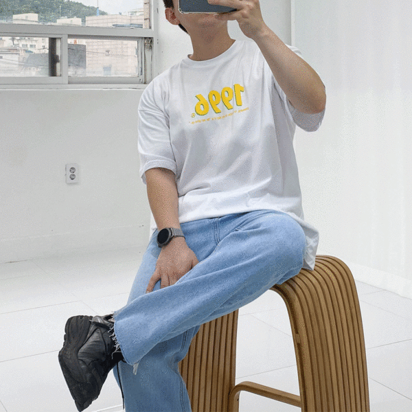 오버핏 1996나염 반팔 티셔츠 (3color)