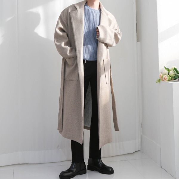 옴므 울 로브 코트 (3color)